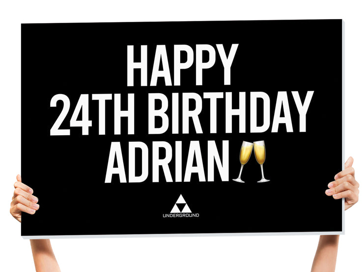 24th birthday sign