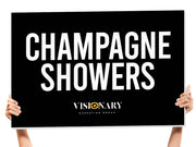 champagne bottle presenter