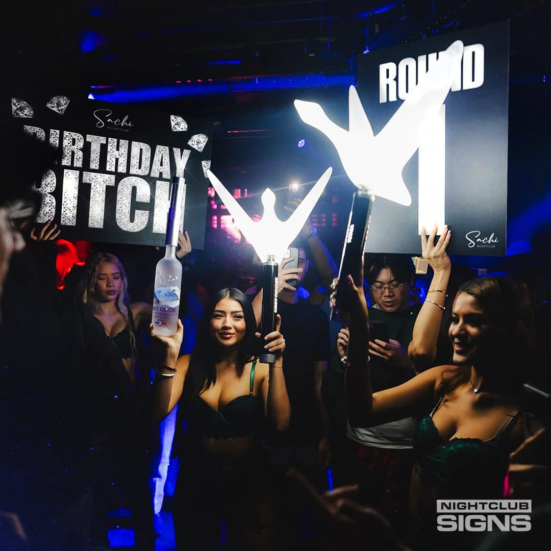 Diamond Status Bottle Service Sign