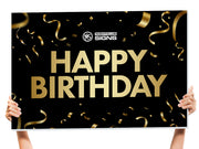 happy birthday party sign