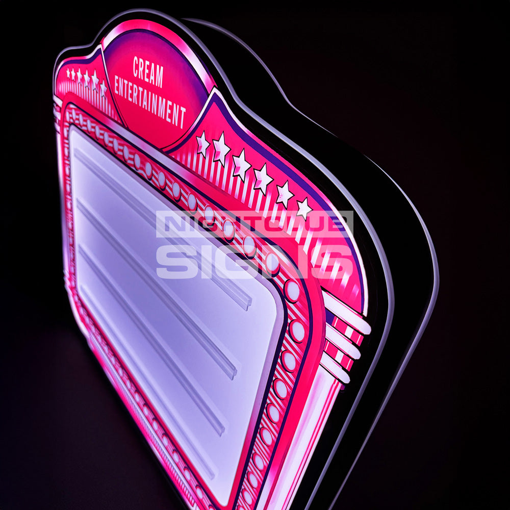 Nightclub custom bottle service sign