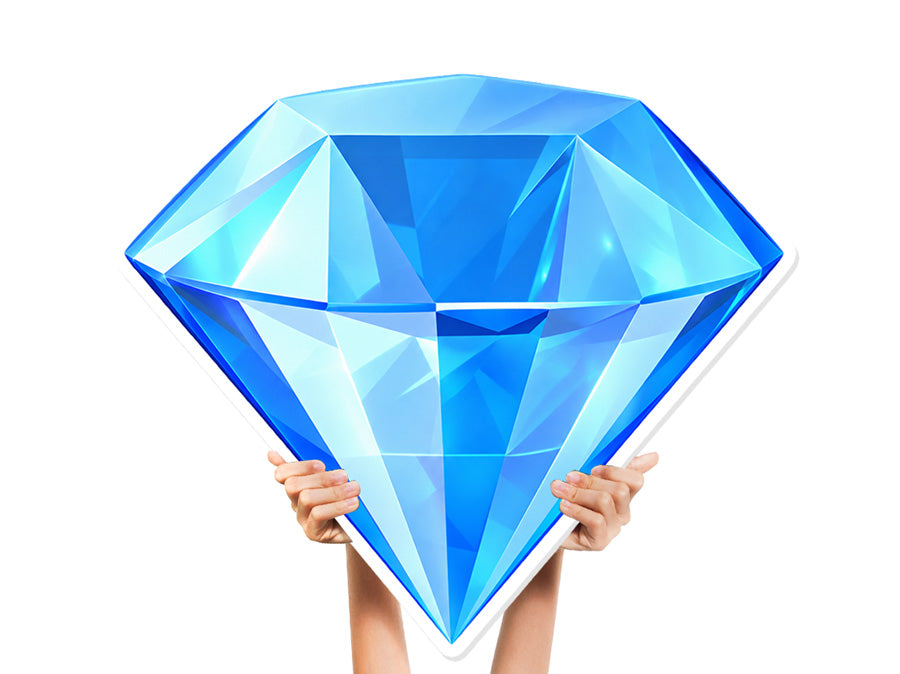 Diamond Cutout Bottle Service Sign