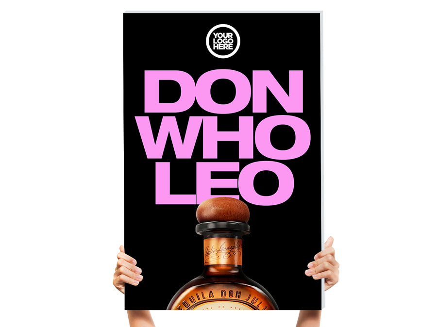 don who leo bottle service sign