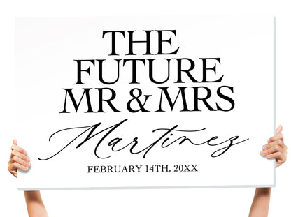 mr and mrs wedding signs