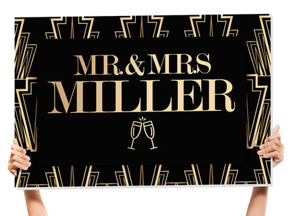 mr and mrs sign