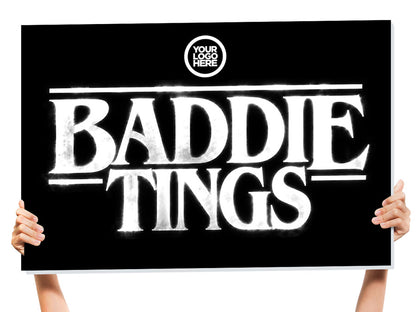 Baddie Tings Halloween Bottle Service Sign
