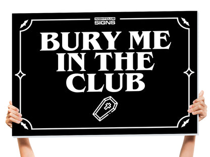 halloween club sign
