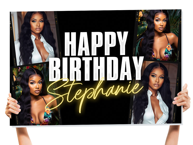 custom Happy birthday sign