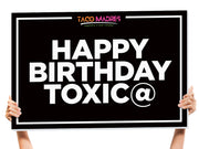 happy birthday nightclub sign