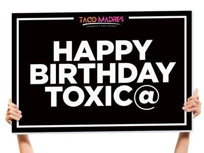 happy birthday nightclub sign