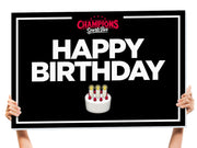 happy birthday sign