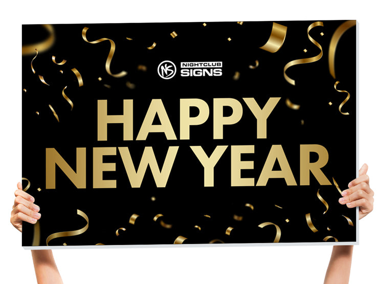 happy new years sign