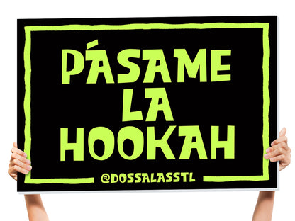 hookah party sign