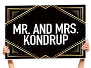 bottle service sign for wedding