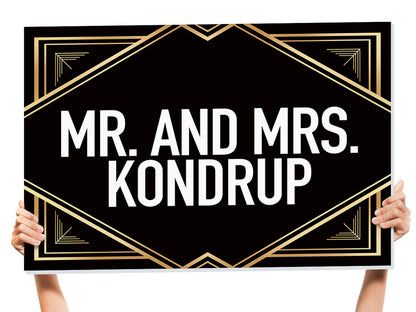 bottle service sign for wedding