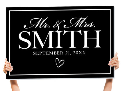 Mr & Mrs Wedding Sign