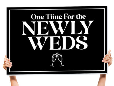 Newly Weds Bottle Service Sign