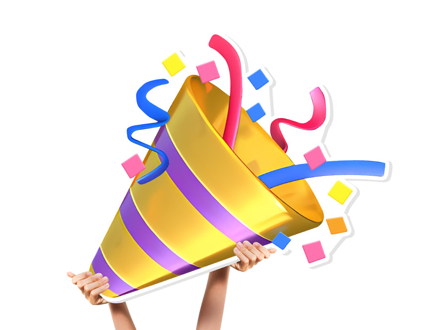 party popper sign