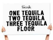 funny bottle service sign