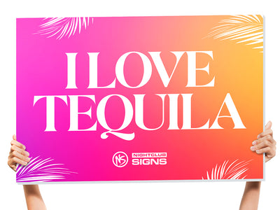 summer tequila nightclub sign