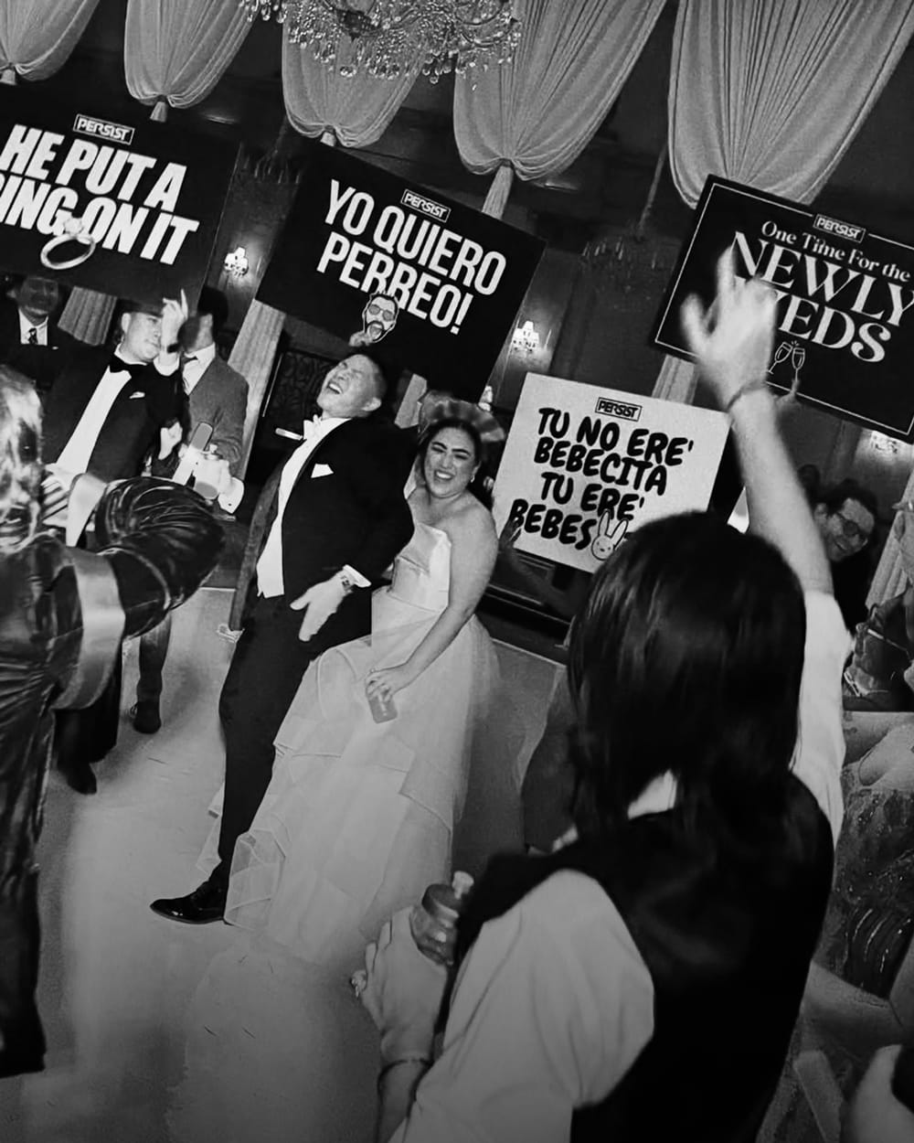 wedding party signs