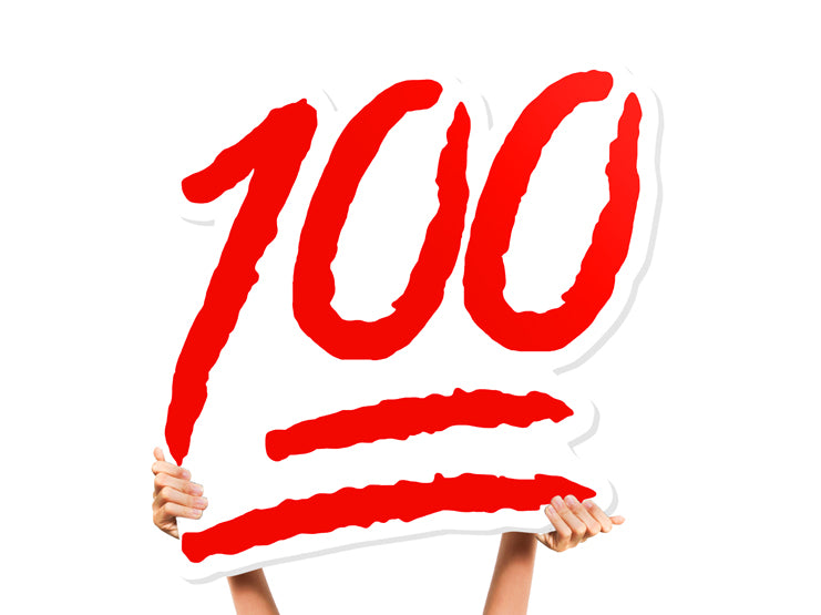 keep It 100 Cutout Bottle Service Sign