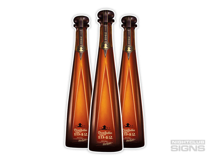 1942 Bottle Cutout Bottle Service Sign