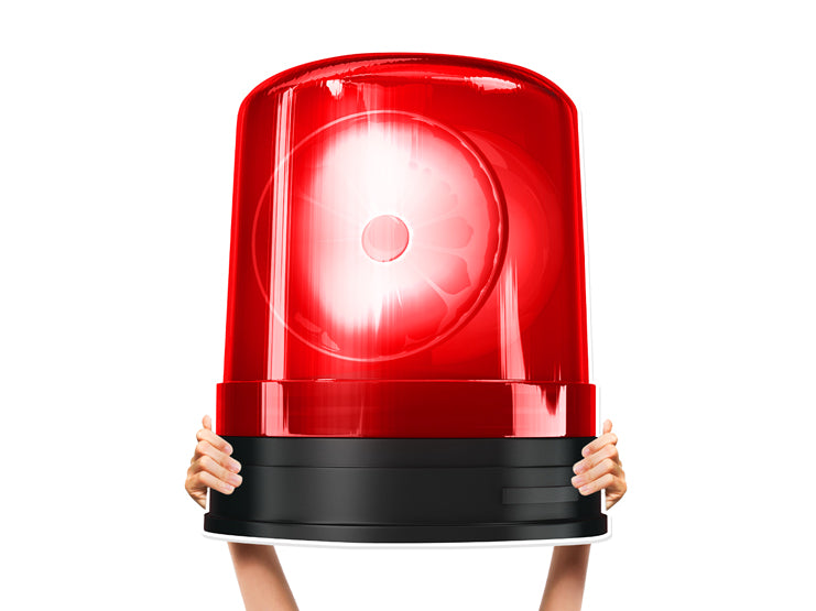 Alarm Emoji Bottle Service Sign