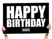 happy birthday sign