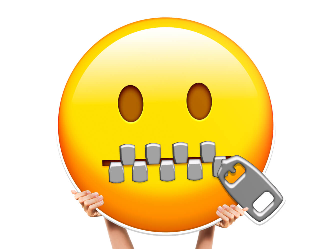 Zip Emoji Bottle Service Sign