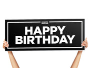 vip club happy birthday sign