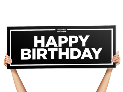 vip club happy birthday sign