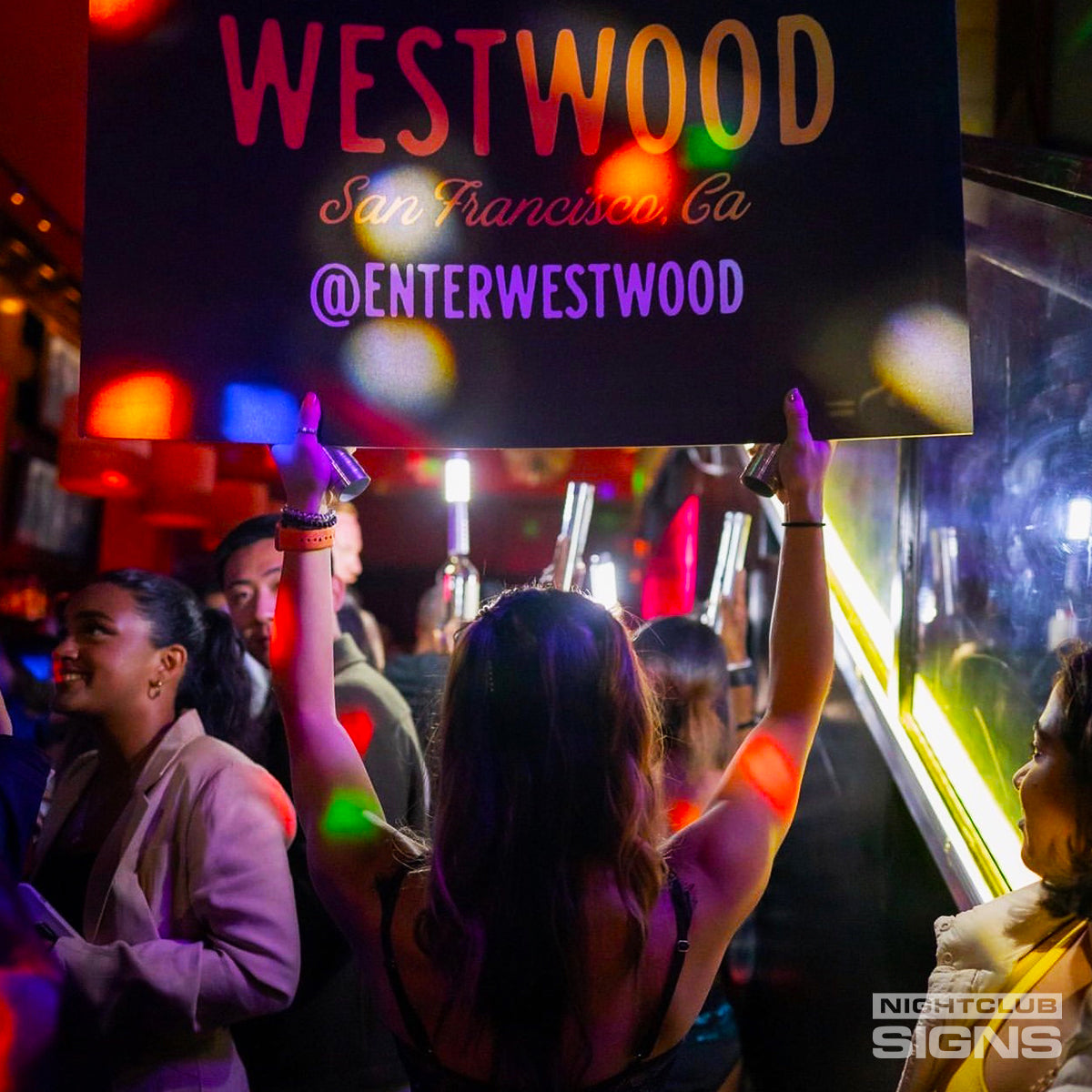 Nightclub Bottle Service Sign