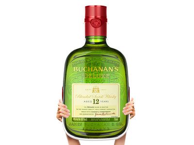 Buchanans Cutout Bottle Service Sign