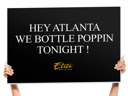 Certified Lover Boy Nightclub sign bottle service