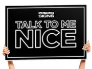 Custom Glow Text Bottle Service Sign
