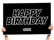 Outlined Message Bottle Service Sign