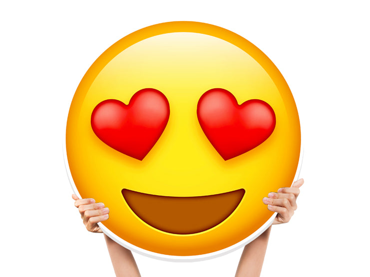 Heart Eye Cutout Bottle Service Sign