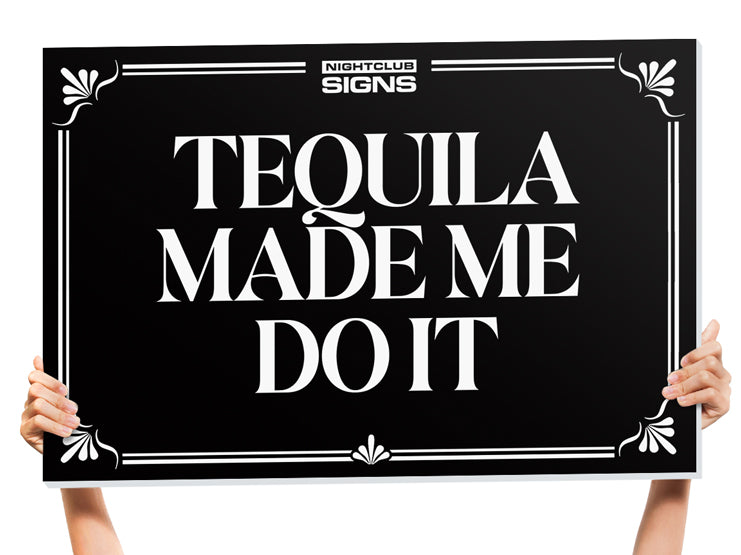 Custom Elegant Bottle Service Sign Signs