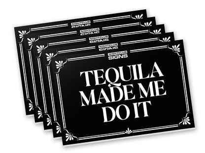 Nightclub Message Bottle Service Board Signs - 5 Pack Bundle