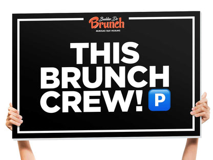 brunch bottle sign